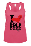 I Heart Bo Duke Still Pink Tank Top Shirt