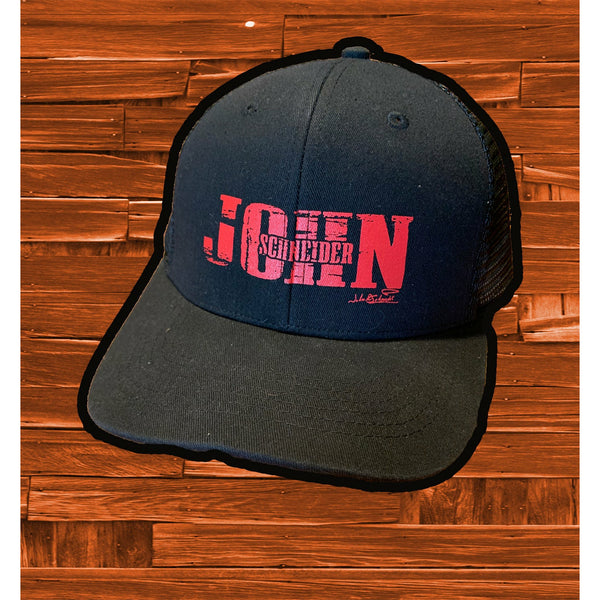 Black Bold Red Hat - JohnSchneiderStudioStore